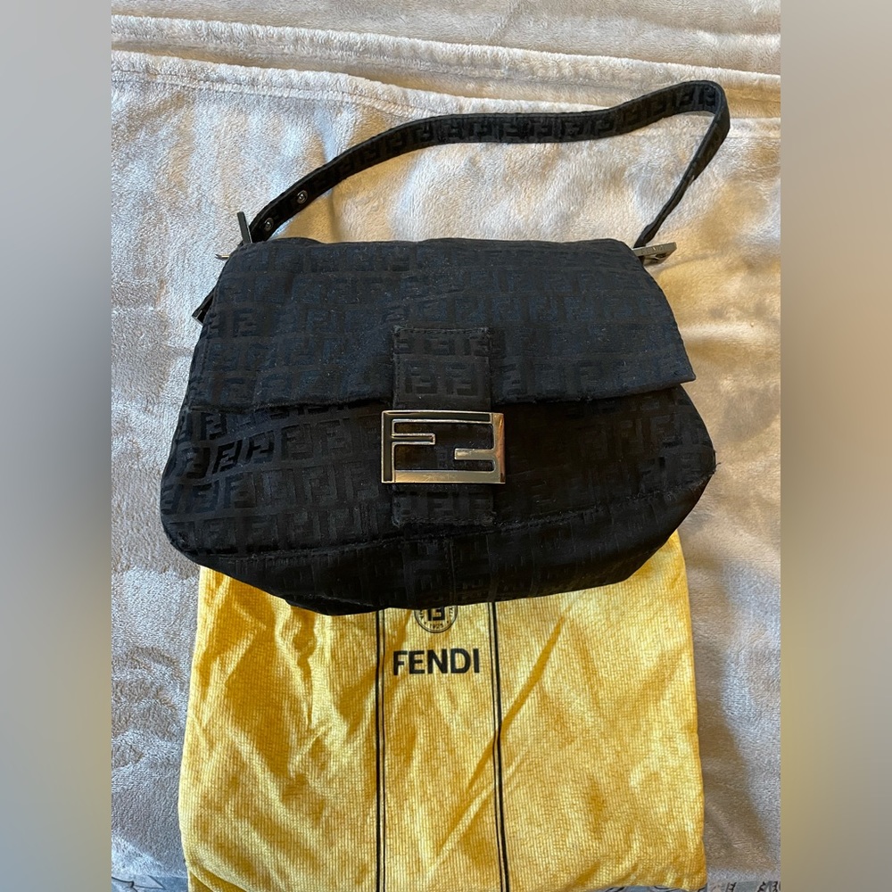 Fendi Fabric Baguette Bag